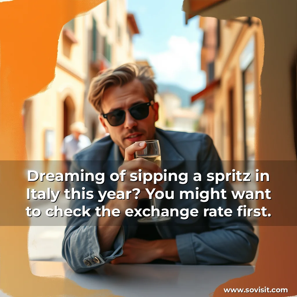 You are currently viewing Dreaming of sipping a spritz in Italy this year? You might want to check the exchange rate first.