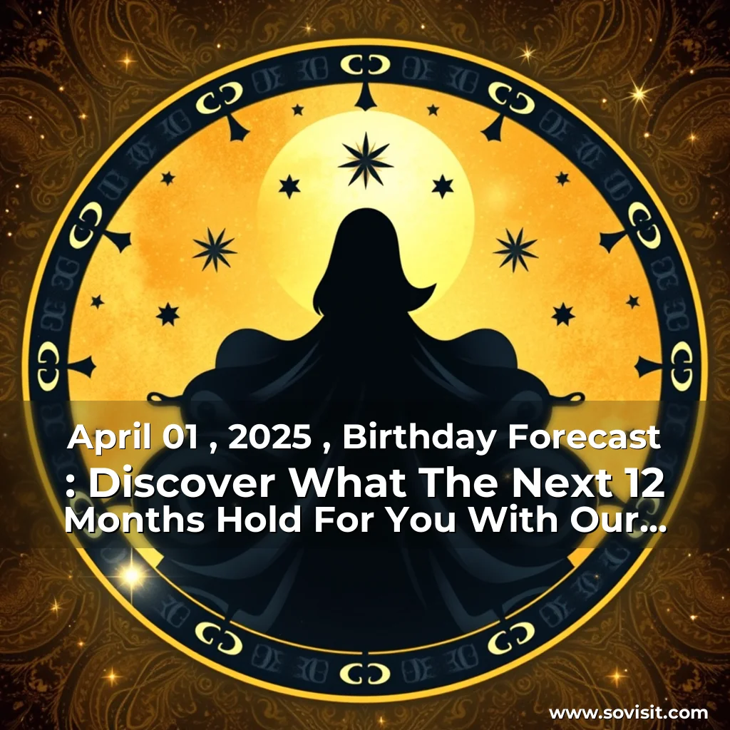 Read more about the article April 01 , 2025 , Birthday Forecast : Discover What The Next 12 Months Hold For You With Our Detailed Astrological Predictions And Personalized Advice.