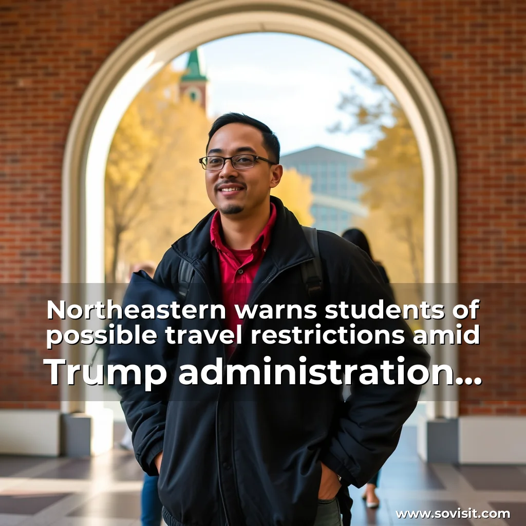 Read more about the article Northeastern warns students of possible travel restrictions amid Trump administration crackdowns