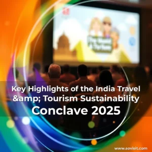 Artistic representation for Key Highlights of the India Travel & Tourism Sustainability Conclave 2025